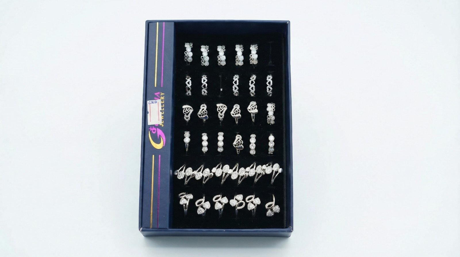 Elegant Double Heart Silver Ring for Women – Crystal Stone Love Design Adjustable Fashion Ring - Image 3